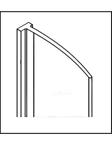 Joint de côté de porte de douche 2008
