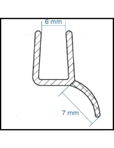 Joint montant de porte de douche 2008